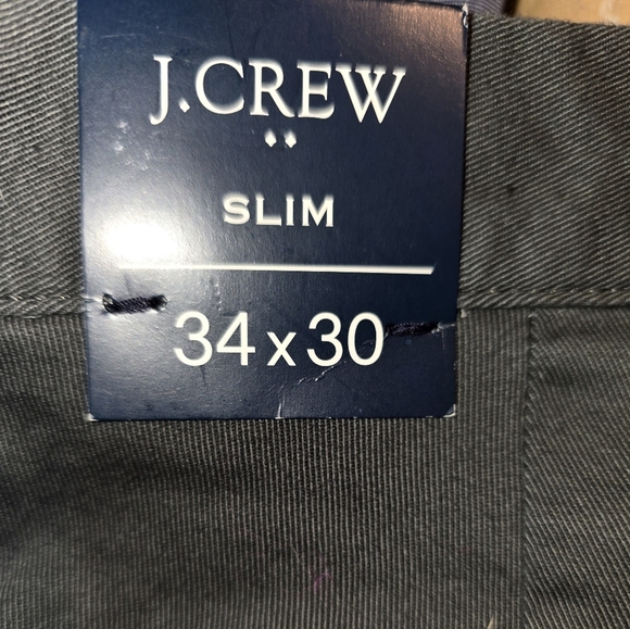 J.Crew Slim Flex Chino Pants 34x30 Charcoal Gray Mens - Picture 5 of 9